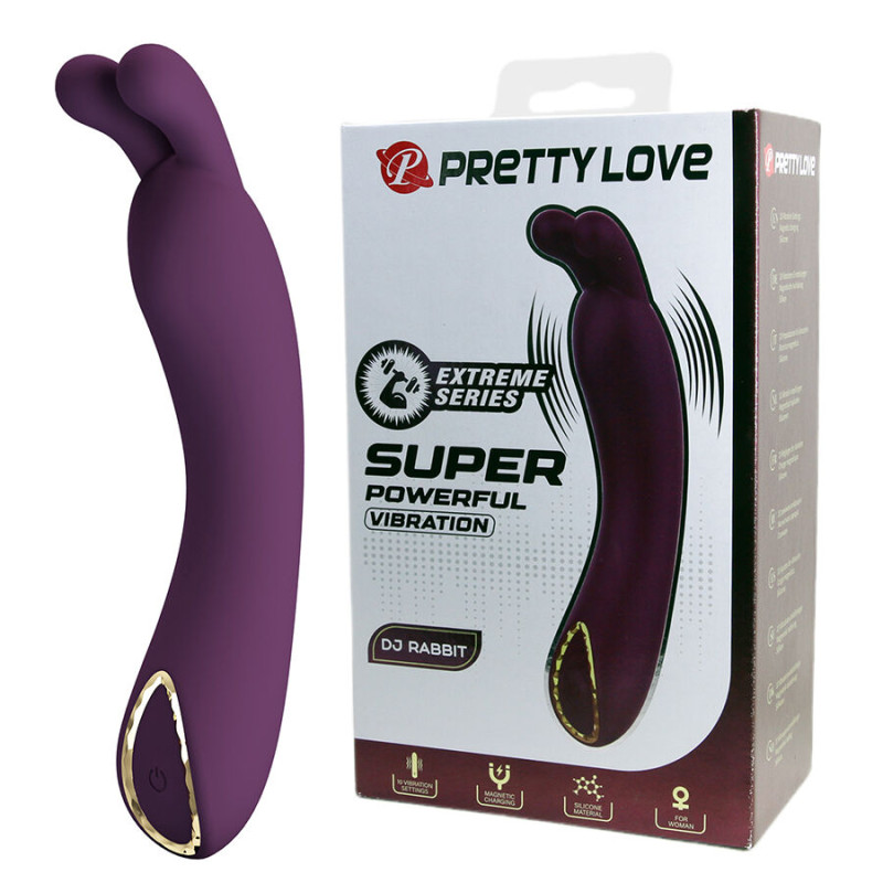 PRETTY LOVE DJ RABBIT VIBRADOR PUNTO G MORADO