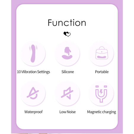 PRETTY LOVE DJ RABBIT VIBRADOR PUNTO G MORADO