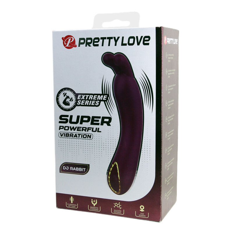 PRETTY LOVE DJ RABBIT VIBRADOR PUNTO G MORADO