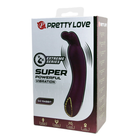 PRETTY LOVE DJ RABBIT VIBRADOR PUNTO G MORADO