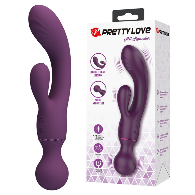 PRETTY LOVE ALL ROUNDER VIBRADOR PUNTO G MORADO