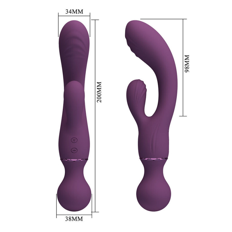 PRETTY LOVE ALL ROUNDER VIBRADOR PUNTO G MORADO
