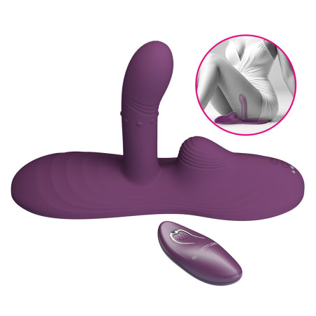 PRETTY LOVE LUKA SIT DOWN VIBRADOR CON EFECTO CALOR Y CONTROL REMOTO