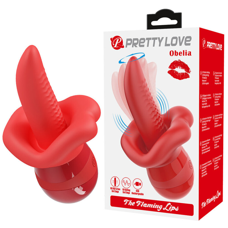 PRETTY LOVE OBELIA LENGUA MASTURBADORA CON MOVIMIENTO ORBITAL