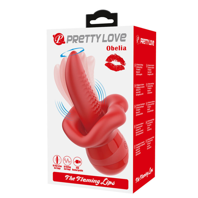 PRETTY LOVE OBELIA LENGUA MASTURBADORA CON MOVIMIENTO ORBITAL