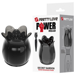 PRETTY LOVE SECRET GARDEN CABEZAL MASAJEADOR NEGRO