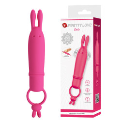 PRETTY LOVE DELIA VIBRADOR RABBIT CON ANILLO DE SUJECION