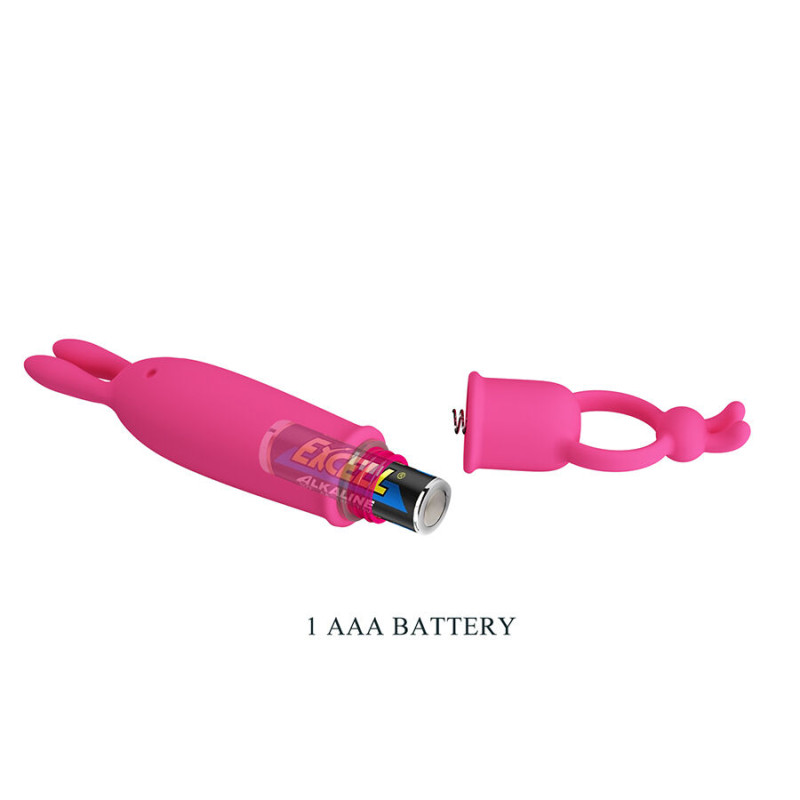 PRETTY LOVE DELIA VIBRADOR RABBIT CON ANILLO DE SUJECION