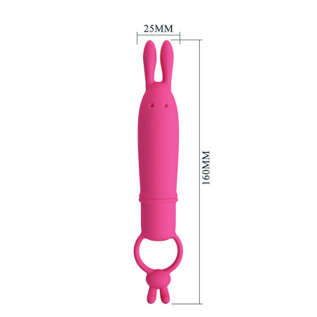 PRETTY LOVE DELIA VIBRADOR RABBIT CON ANILLO DE SUJECION