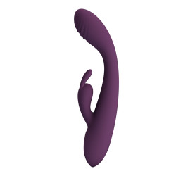 PRETTY LOVE EMMA VIBRADOR CON ESTIMULADOR RABBIT MORADO 2