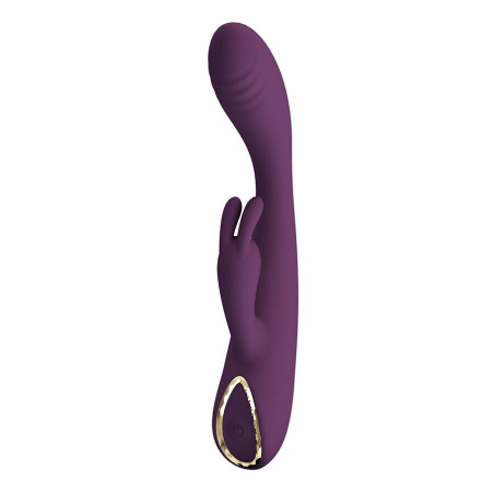 PRETTY LOVE EMMA VIBRADOR CON ESTIMULADOR RABBIT MORADO