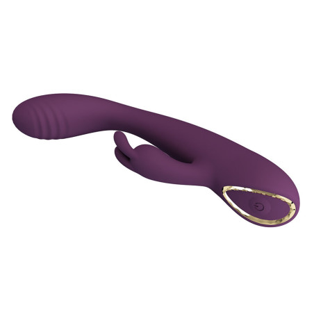 PRETTY LOVE EMMA VIBRADOR CON ESTIMULADOR RABBIT MORADO