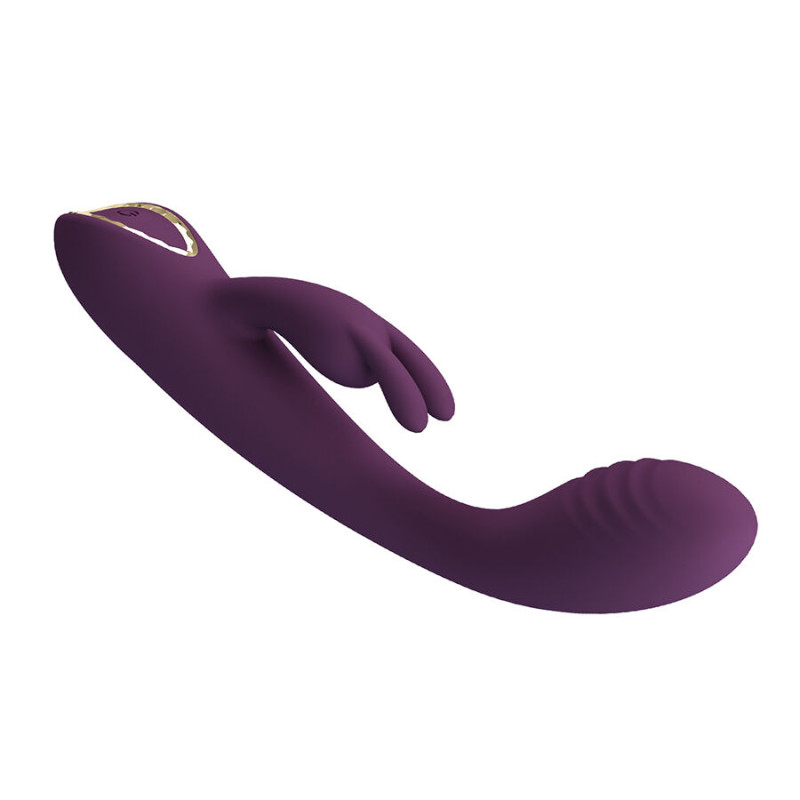 PRETTY LOVE EMMA VIBRADOR CON ESTIMULADOR RABBIT MORADO
