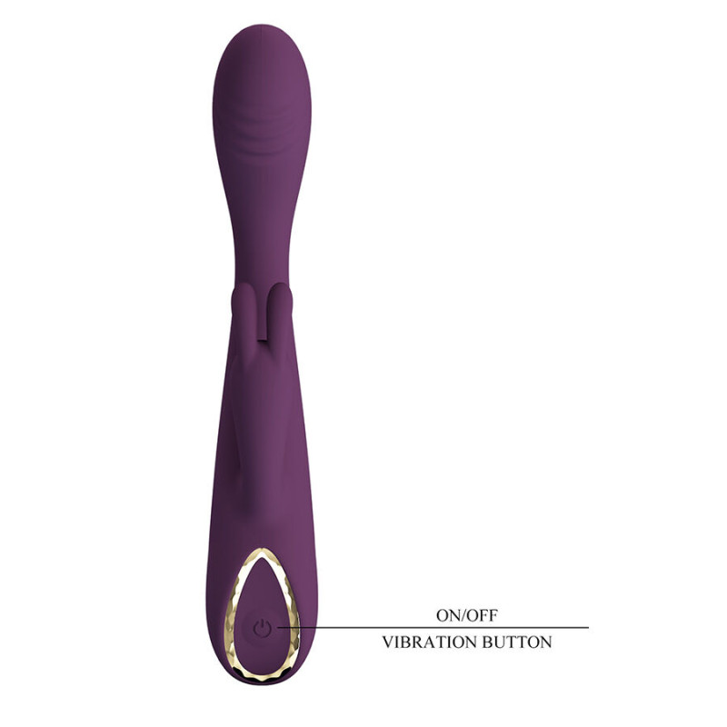 PRETTY LOVE EMMA VIBRADOR CON ESTIMULADOR RABBIT MORADO
