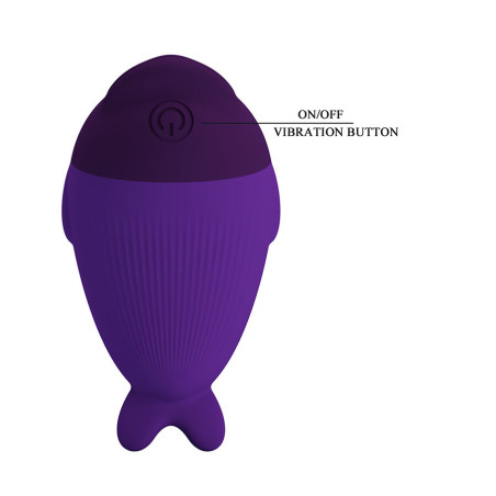 PRETTY LOVE DOLPHIN MINI VIBRADOR CON SUJECION