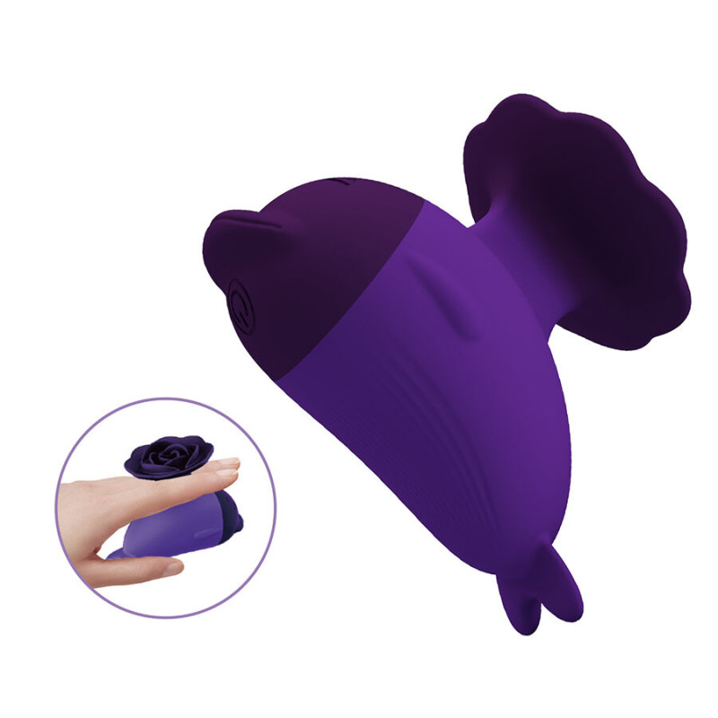 PRETTY LOVE DOLPHIN MINI VIBRADOR CON SUJECION