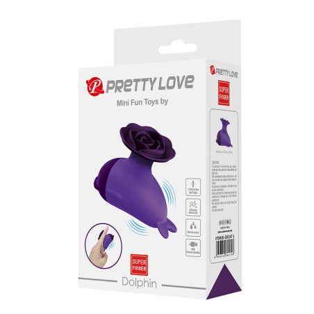 PRETTY LOVE DOLPHIN MINI VIBRADOR CON SUJECION