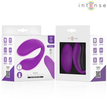 INTENSE NORA ESTIMULADOR DE PINZA CON VIBRACION MORADO