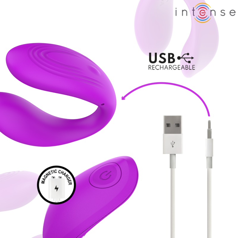 INTENSE NORA ESTIMULADOR DE PINZA CON VIBRACION MORADO