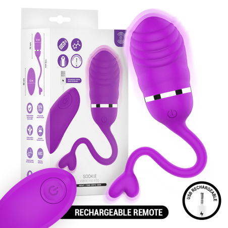 INTENSE SOOKIE HUEVO VIBRADOR CON CONTROL REMOTO MORADO