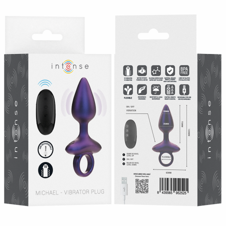 INTENSE MICHAEL VIBRATING ANAL PLUG MODEL 2 REMOTE CONTROL