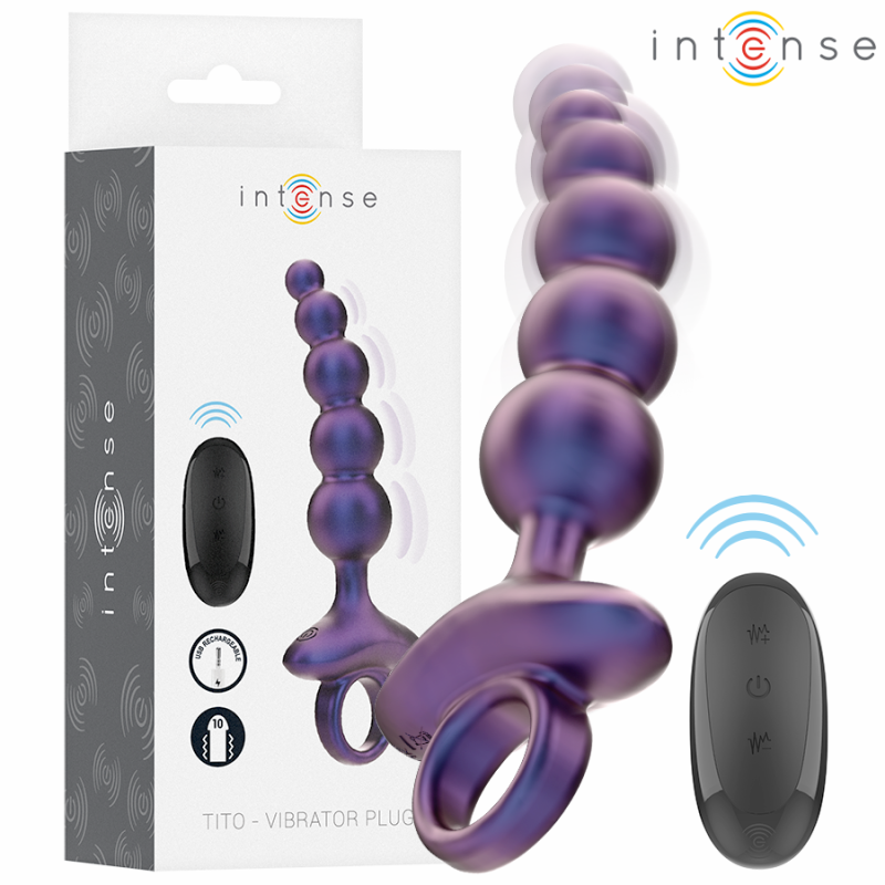 INTENSE TITO VIBRATING ANAL PLUG MODEL 3 REMOTE CONTROL