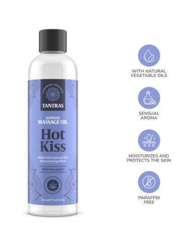 INTIMATELINE TANTRAS LOVE OIL HOT KISS MASSAGE OIL 150 ML