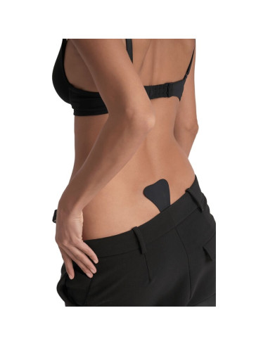 BYE BRA ADHESIVE THONG BLACK ONE SIZE