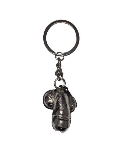 DIABLO PICANTE SILVER METAL KEYCHAIN SHRINKED PENIS