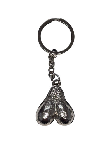 DIABLO PICANTE SILVER EGGS METAL KEYCHAIN