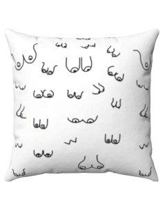 DIABLO PICANTE 30 X 30 BOOBS CUSHION WHITE