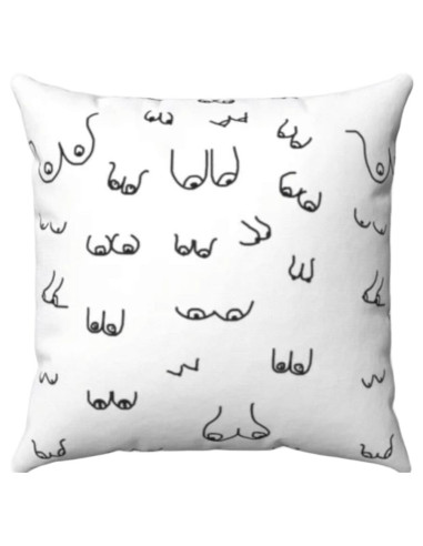 DIABLO PICANTE 30 X 30 BOOBS CUSHION WHITE