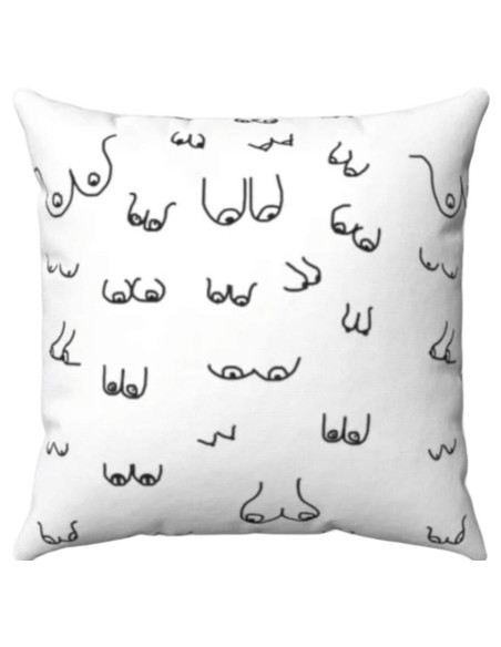 DIABLO PICANTE 30 X 30 BOOBS CUSHION WHITE