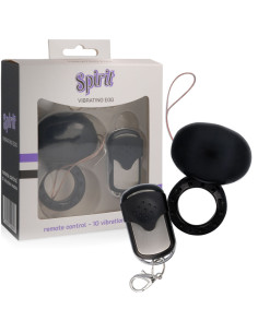 SPIRIT VIBRATING REMOTE CONTROL COCK RING BLACK 2