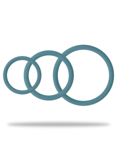 OHMAMA 3 RINGS SET FOR PENIS TESTICLES BLUE 2