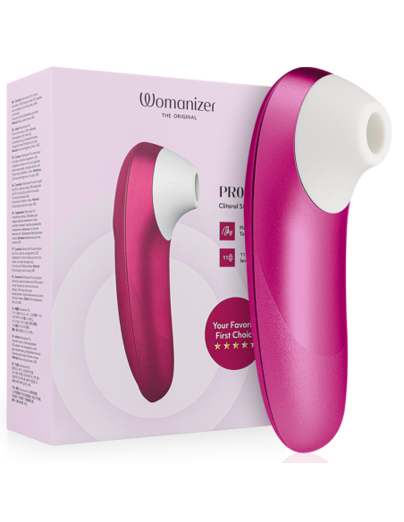 WOMANIZER PRO VIBRANT CLITORAL STIMULATOR PINK