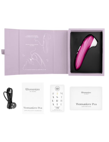 WOMANIZER PRO VIBRANT CLITORAL STIMULATOR PINK
