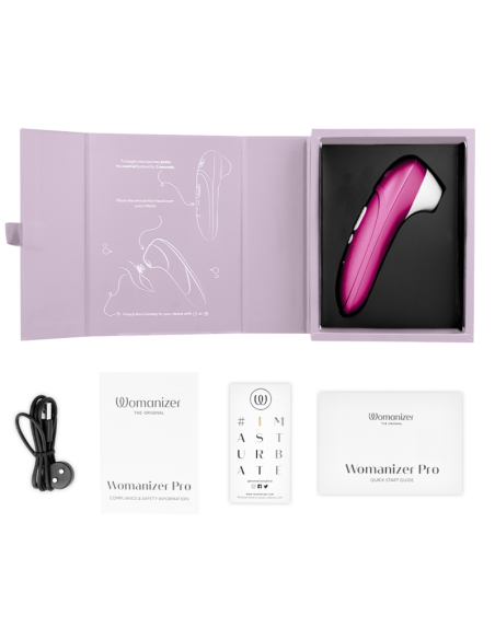 WOMANIZER PRO VIBRANT CLITORAL STIMULATOR PINK