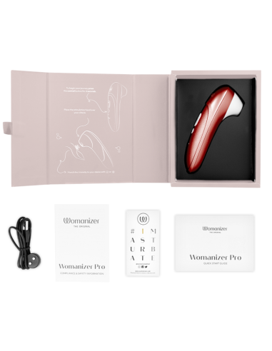 WOMANIZER PRO VIBRANT CLITORAL STIMULATOR BURGUNDY