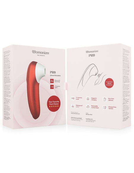 WOMANIZER PRO VIBRANT CLITORAL STIMULATOR BURGUNDY