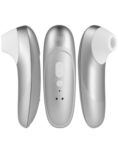 WOMANIZER PRO VIBRANT CLITORAL STIMULATOR SILVER GREY