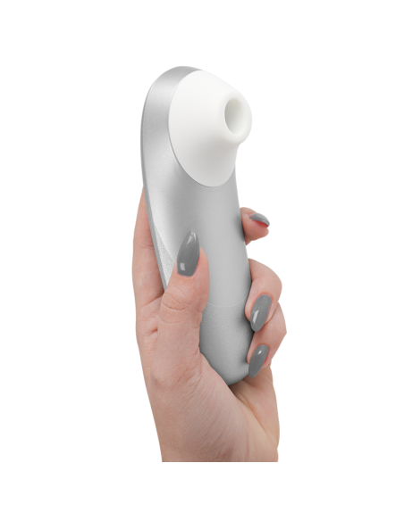 WOMANIZER PRO VIBRANT CLITORAL STIMULATOR SILVER GREY