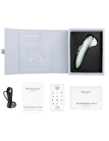 WOMANIZER PRO VIBRANT CLITORAL STIMULATOR SAGE GREEN