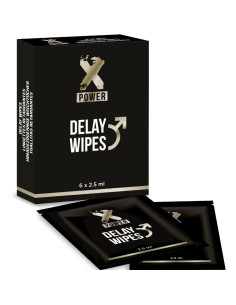 X POWER DELAY WIPES 6 UNITS