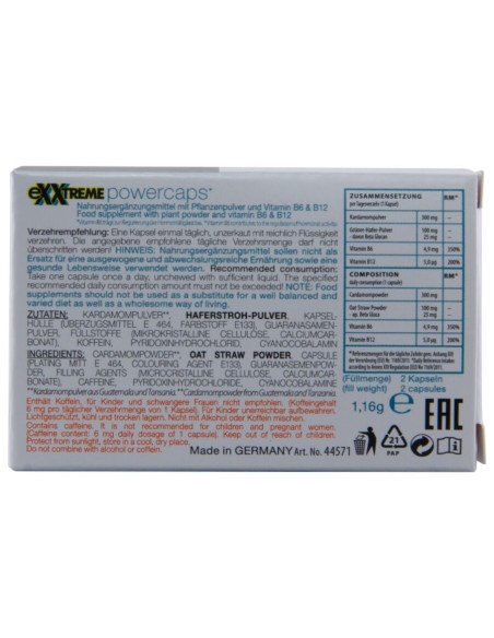 HOT EXXTREME POWER CAPS MAN 2 UNITS