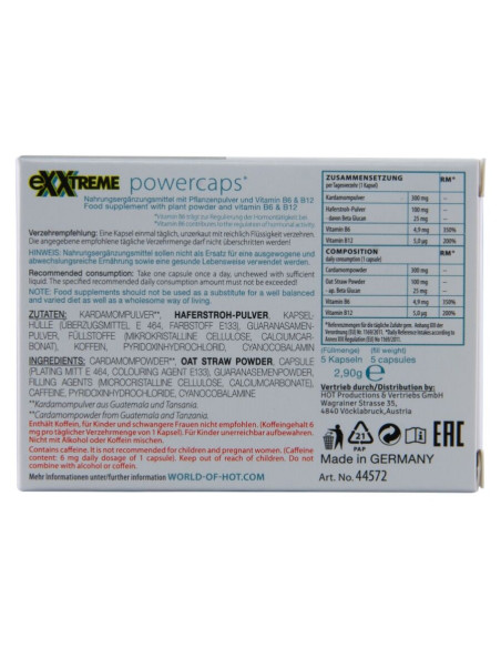 HOT EXXTREME POWER CAPS MAN 5 UNITS