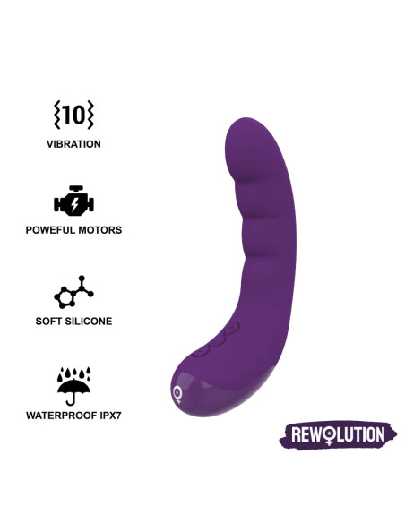 REWOLUTION REWOCURVY VIBRADOR FLEXIBLE RECARGABLE