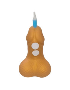 DIABLO PICANTE PENIS BIRTHDAY NUMBER CANDLE GOLDEN