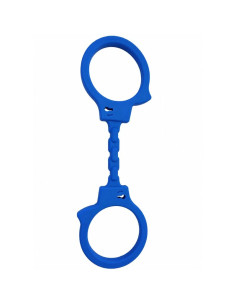 DIABLO PICANTE SILICONE HANDCUFFS BLUE