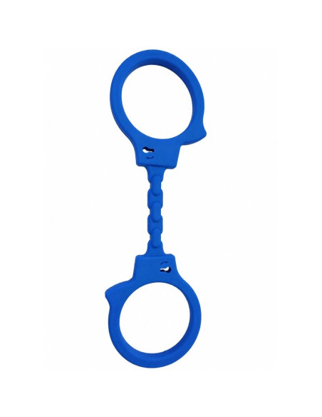 DIABLO PICANTE SILICONE HANDCUFFS BLUE
